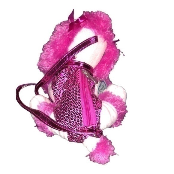 Poochies & Co Cute Pink Poodles Purse - Picture 3 of 4